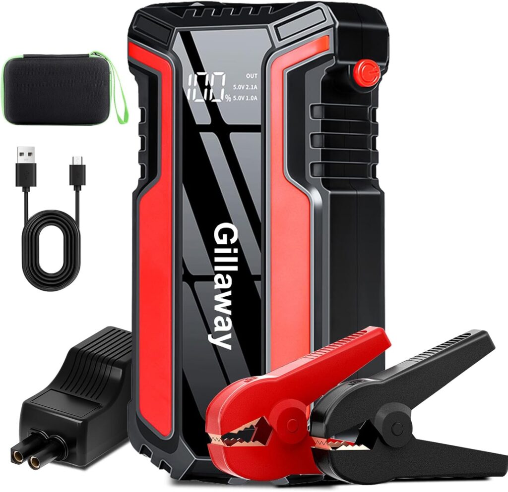 016 Jump Starter 3000A Peak, Jump Starter Battery Pack up to 50 Jump Starts, 12V Jump Box for Car Battery, up to 9.0L Gas and 7.0L Diesel Engines, Jump Starter Portable Power Bank/LED Light