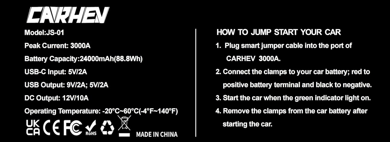 3000A Jump Starter Review