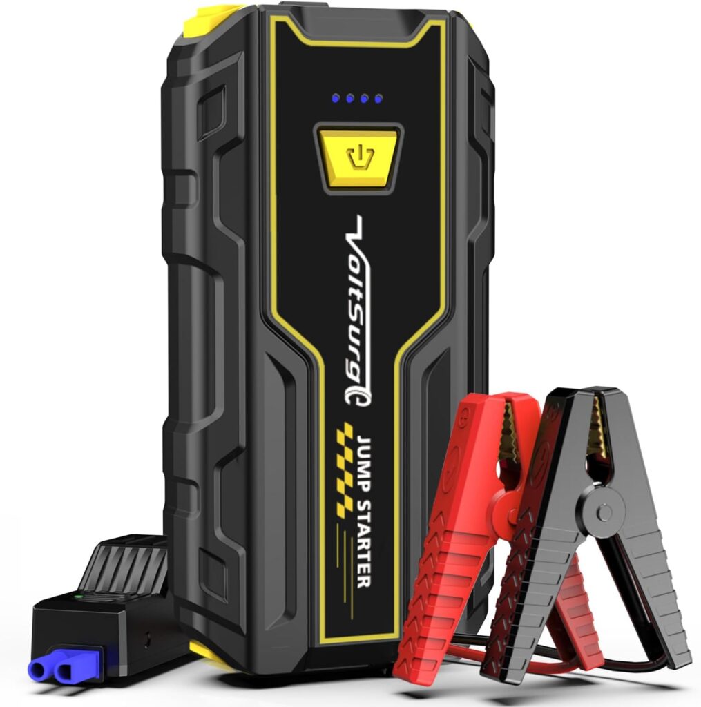 Car Jump Starter, 2000A Jumper Starter Portable, 12V Jump Starter Battery Pack for Up to 7.0L Gas and 5.5L Diesel Engines, Jump Box Car Battery Charger with USB Ports, LED Flashlight