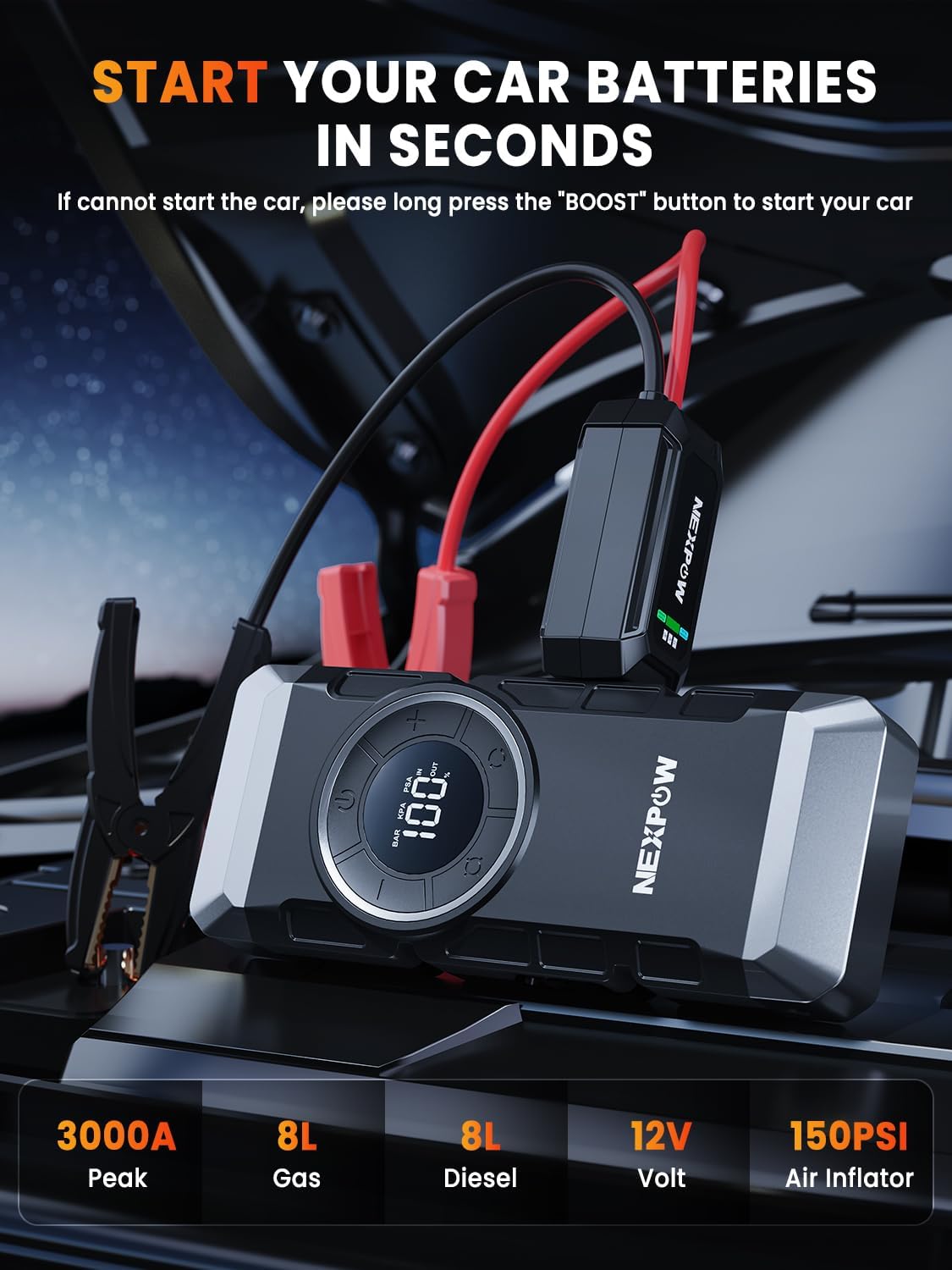 NEXPOW Car Battery Jump Starter Review