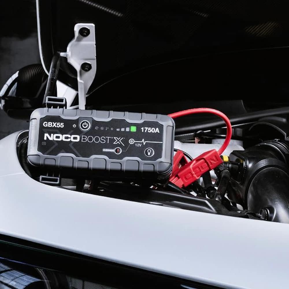 NOCO Boost X GBX55 1750A 12V UltraSafe Portable Lithium Jump Starter, Car Battery Booster Pack, USB-C Powerbank Charger, and Jumper Cables for up to 7.5-Liter Gas and 5.0-Liter Diesel Engines