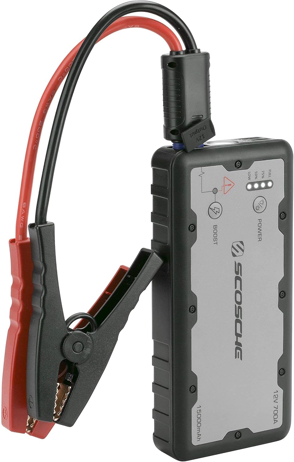 Scosche PBJ700-1 PowerUp 700 Portable Car Jump Starter, Battery Booster for Automobiles