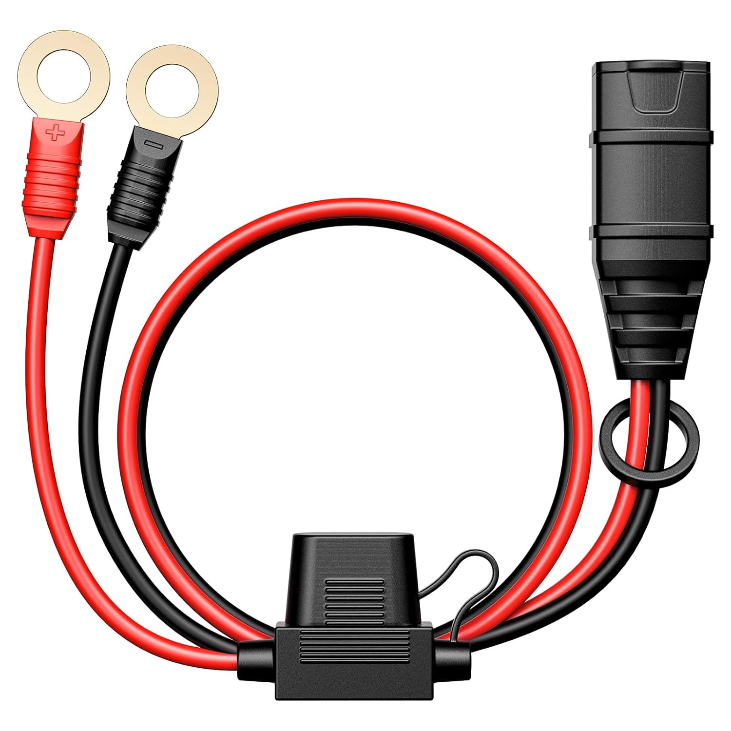 16 AWG Wires Harness with X-Connect and M10 XL Eyelet Terminals for Noco Battery Charger, Battery Tender Leads, Extension Cable for NOCO Battery Tender, Accessories for Noco Battery Charger