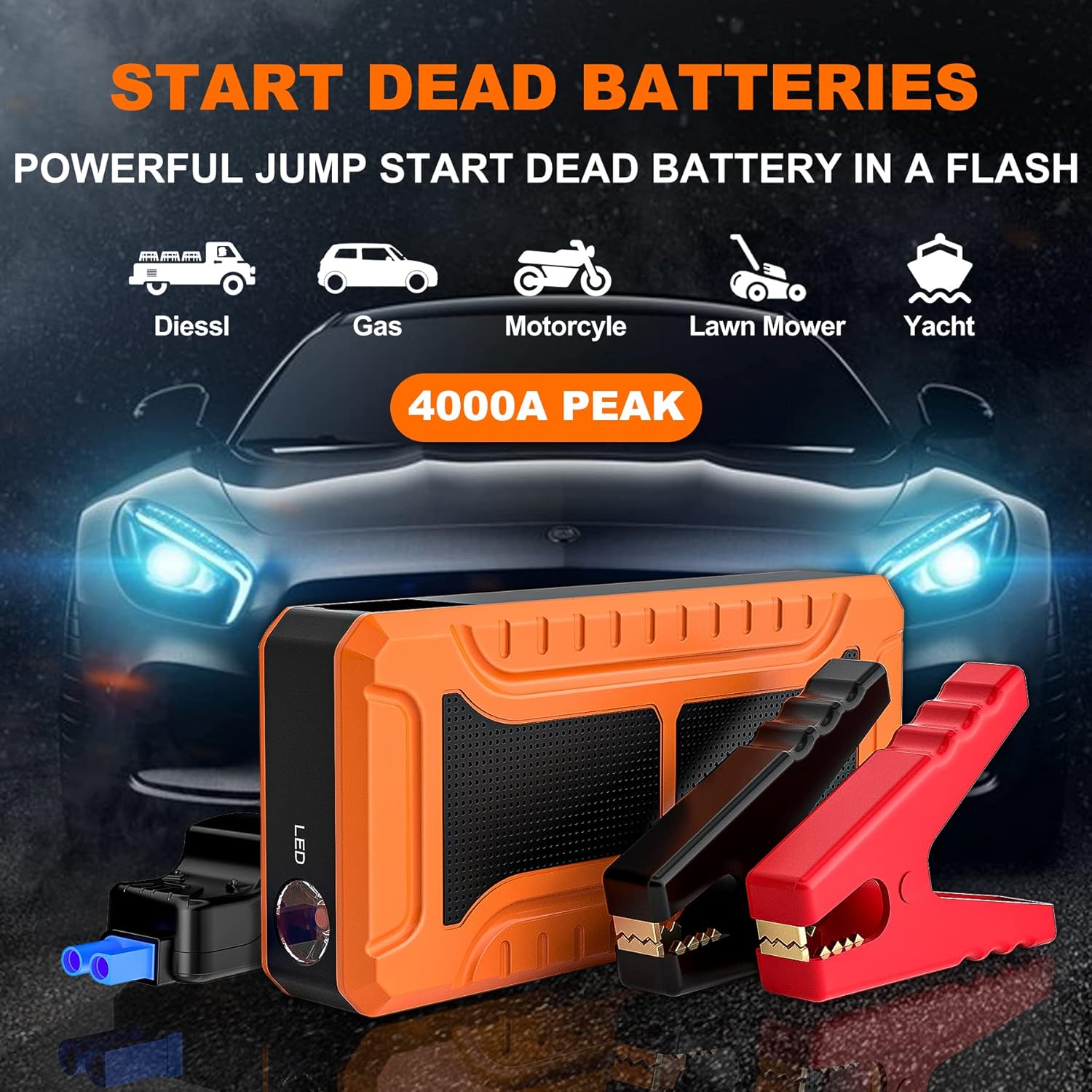 4000A Peak Battery Jump Starter Review