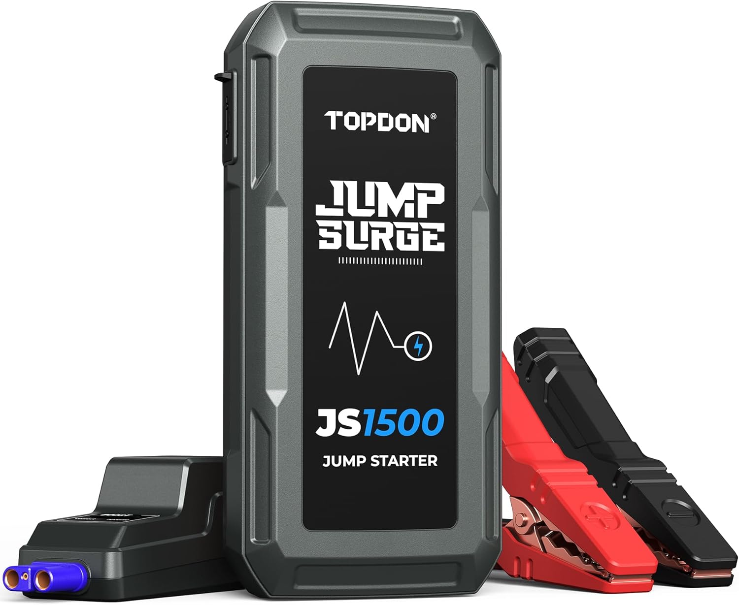 Car Battery Jump Starter, TOPDON 2000A Peak Battery Jump Starter for Up to 8L Gas/6L Diesel Engines, 12V Portable Battery Booster Jump Starter Pack with Jumper Cables and EVA Protection Case