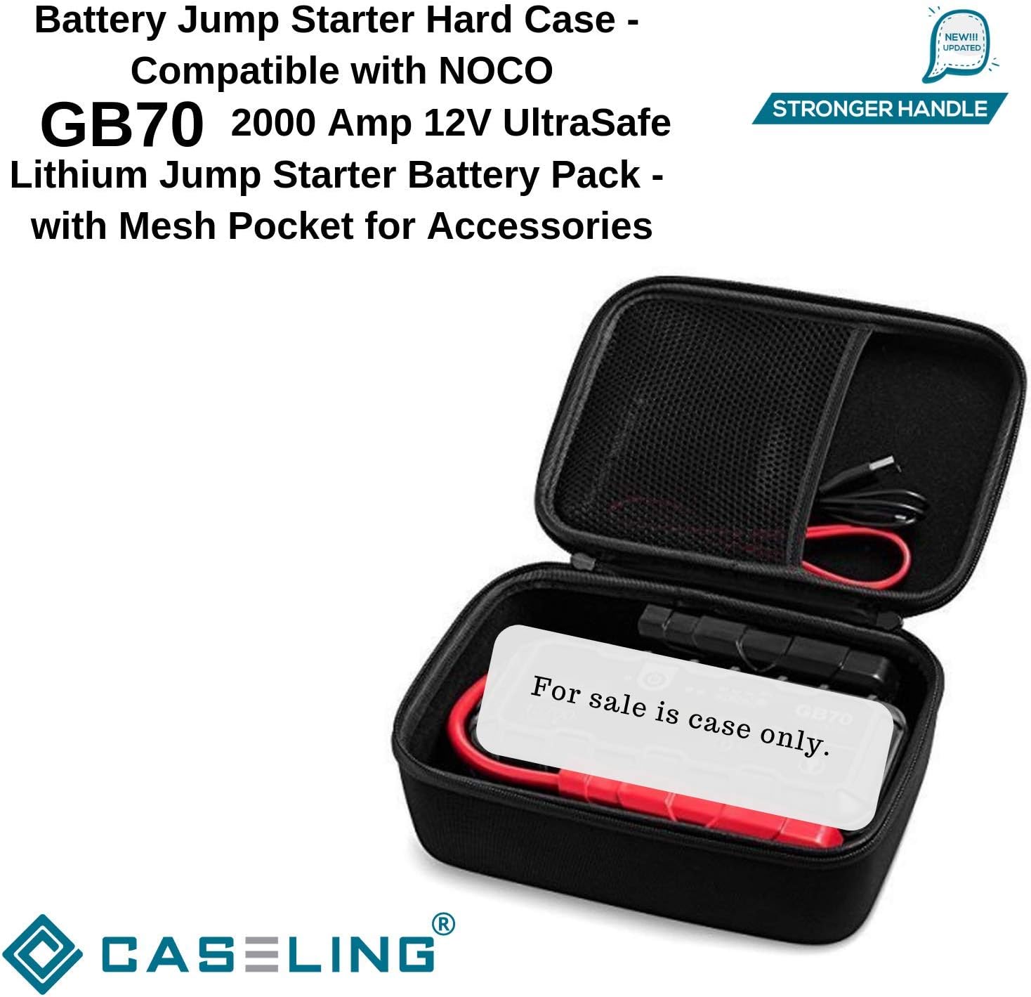 caseling Hard Case Compatible with Boost HD GB70 2000A UltraSafe Car Battery Jump Starter.