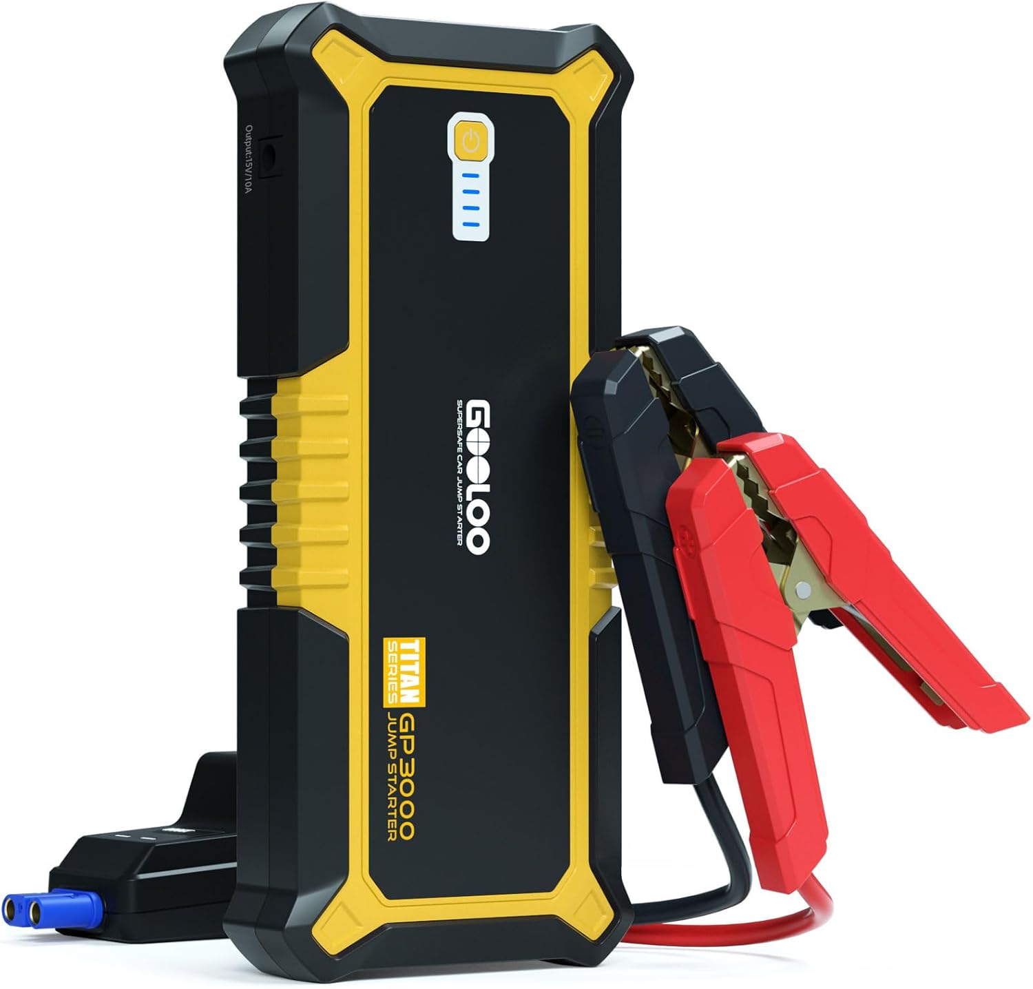 GOOLOO GP3000 3000A Jump Starter,12V Car Battery Jump Starter for up to 9.0L Gas Engines  7.0L Diesel, Supersafe Lithium Jump Box Battery Booster Pack, Auto Battery Starter with USB Quick Charge