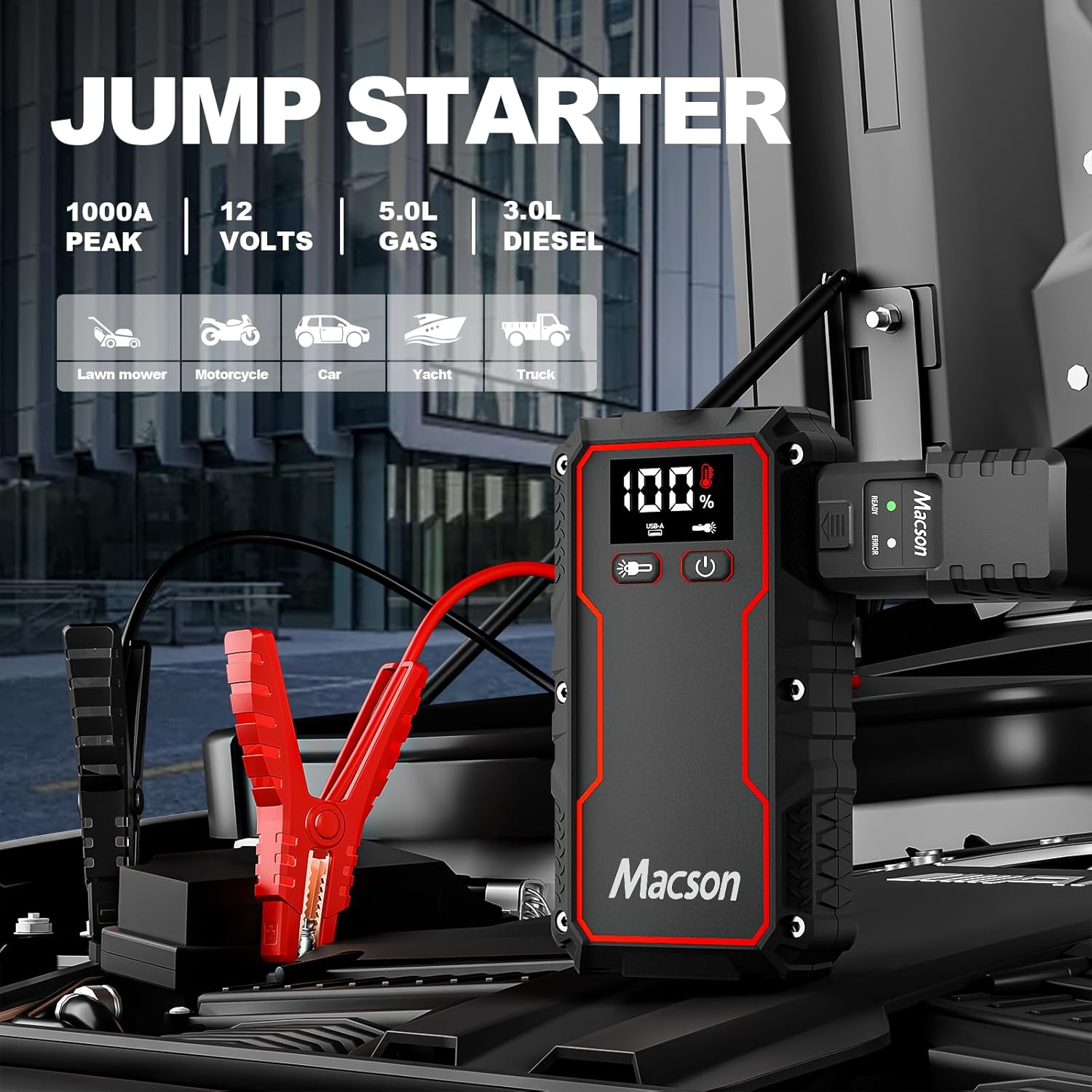 Jump Starter Portable 1000A Review