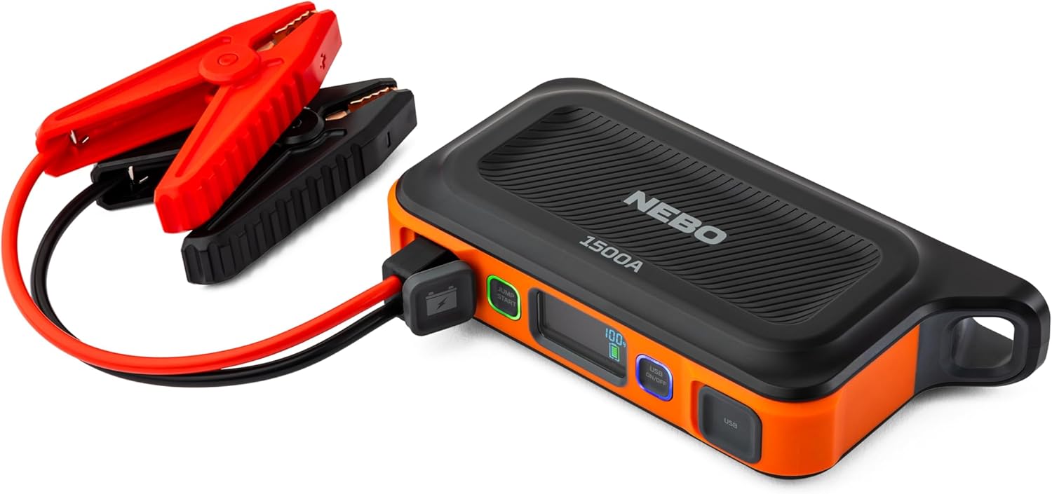 NEBO 1500A Portable Car Battery Jump Starter Review