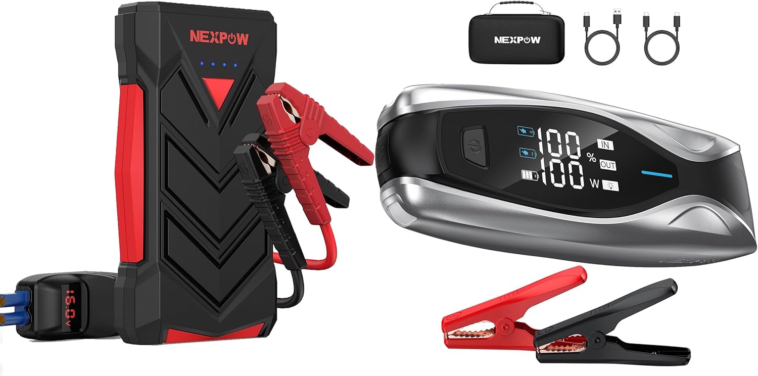 NEXPOW T11F Car Jump Starter Car Battery Jum and NEXPOW X7 6000A Jump Starter