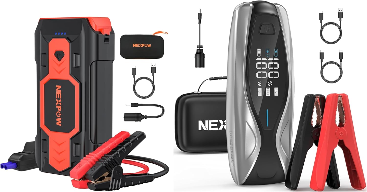 NEXPOW X7 Car Jump Starter + NEXPOW Q9B Battery Jump Starter 2500A Car Jump Starter