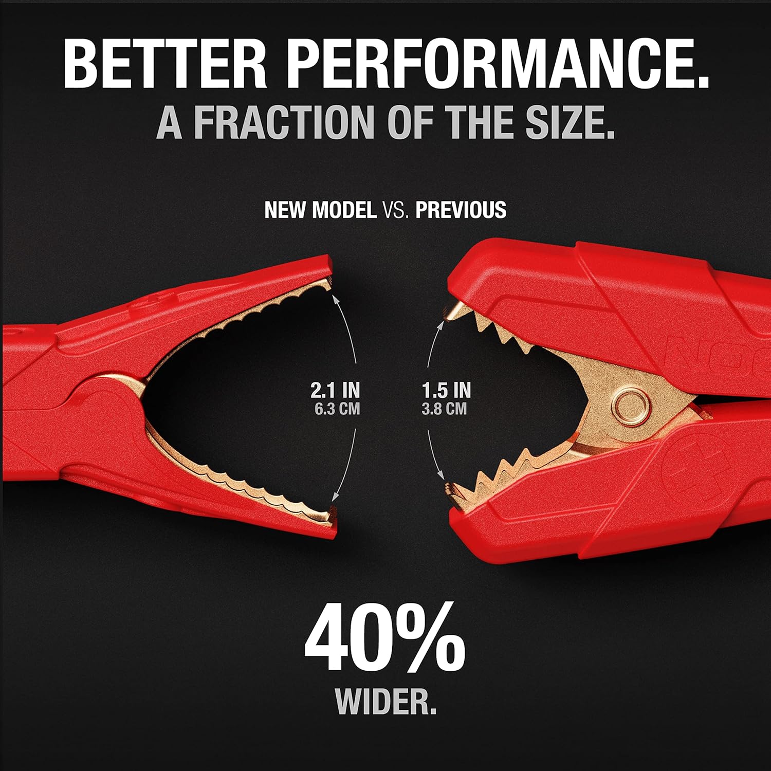 NOCO GBC003 Boost HD Precision Battery Clamps for GB20, GB40, GB50, and GBX45 UltraSafe Lithium Jump Starters