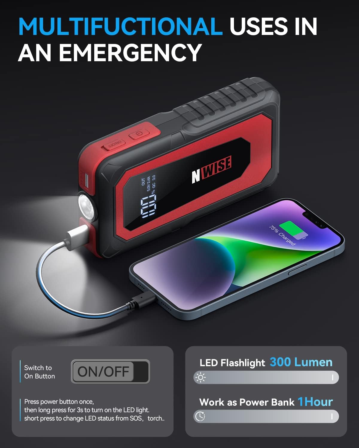 NWISE Car Jump Starter Review