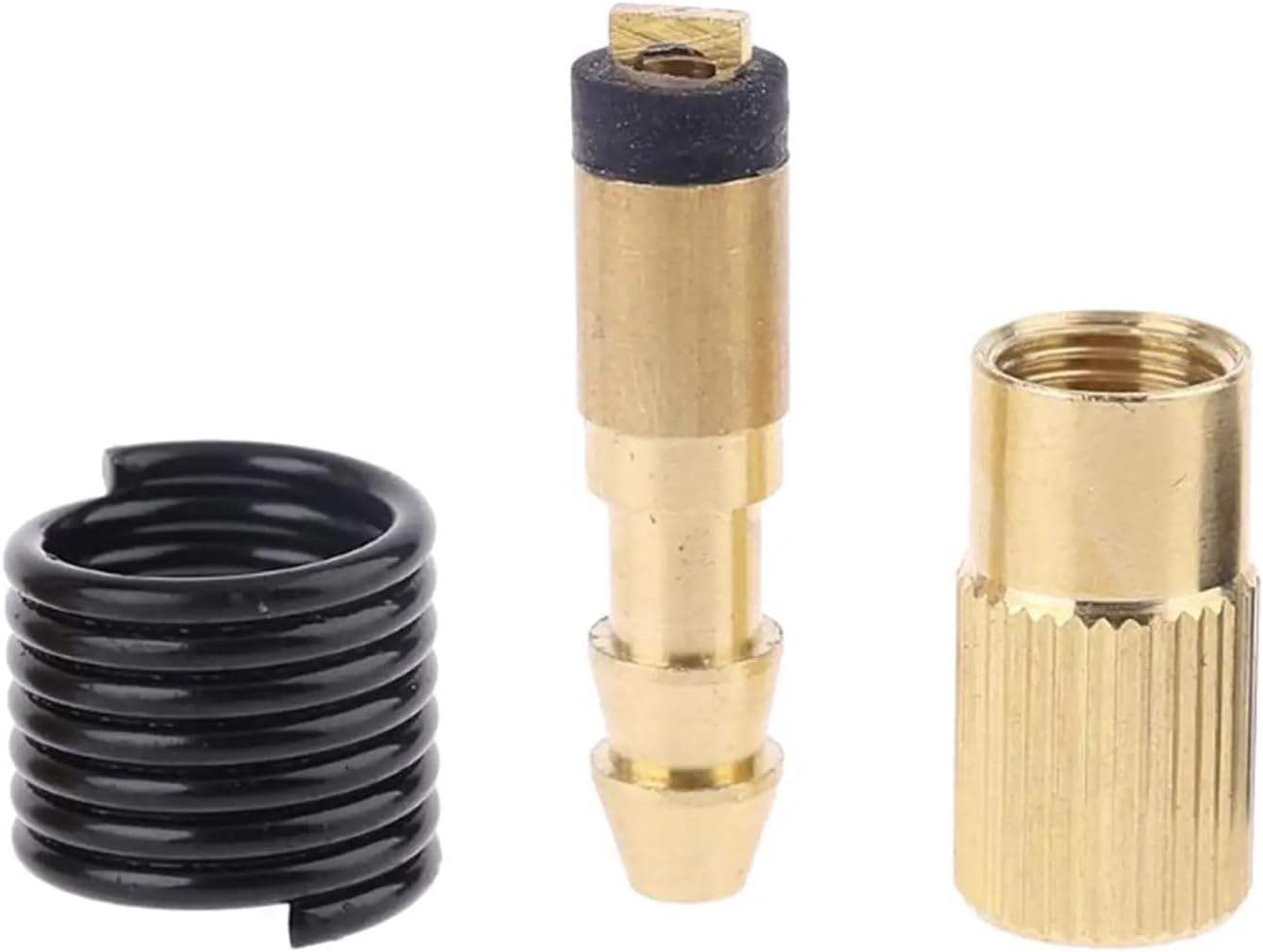 Portable Air Compressor Hose End Connector Replacement with Barb Fitting 12V DC Tire Inflator Air Chuck Adapter Nozzle Air Hose Female Threaded Socket for Car Tire Portable Air Pump Auto Pumps