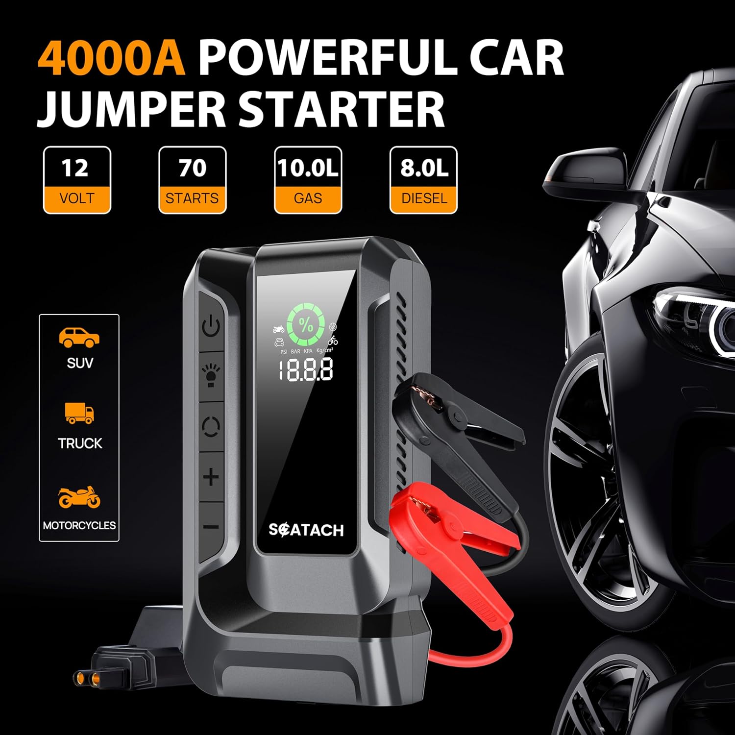 Scatach Q16 4000A Jump Starter Review