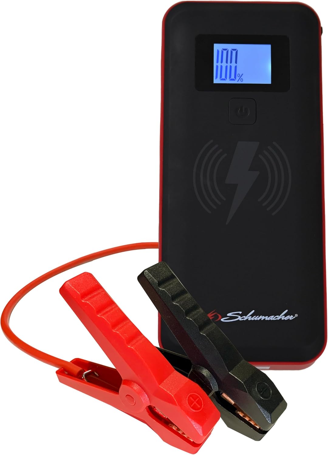 Schumacher Electric Lithium Jump Starter and Portable Power Pack SL1643, 4-in-1, 2000A, 12V, 10W wireless and 3A USB charging- works on cars, trucks, motorcycles, marine batteries, SUVs, and more