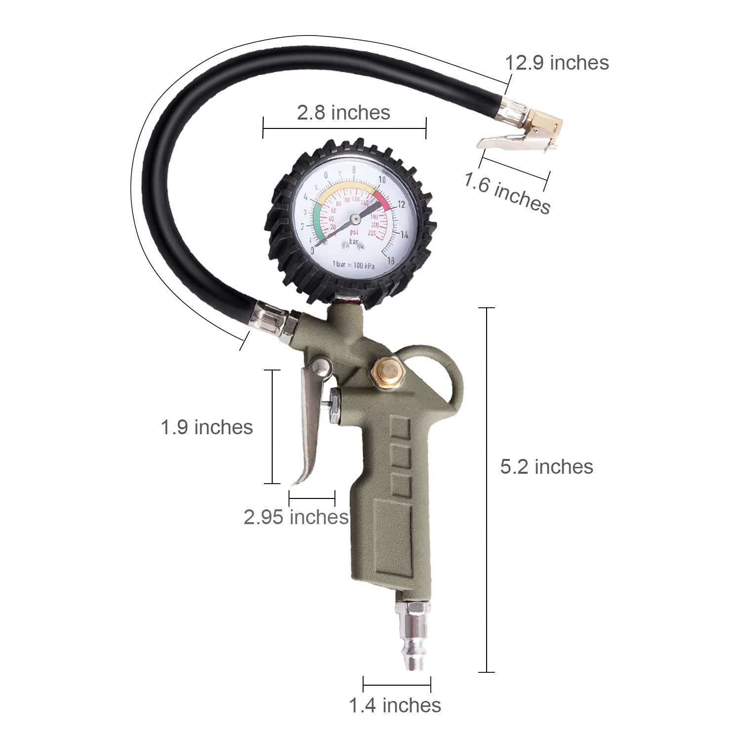 Tire Inflator with Pressure Gauge Review