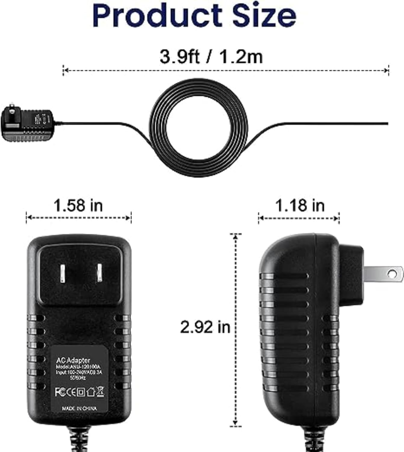 5V USBC AC/DC Adapter Charger for Oreetga Q3 Jump Starter Portable Car Jump Starter with Air Compressor Lithium Ion Battery Power Supply Cord Cable