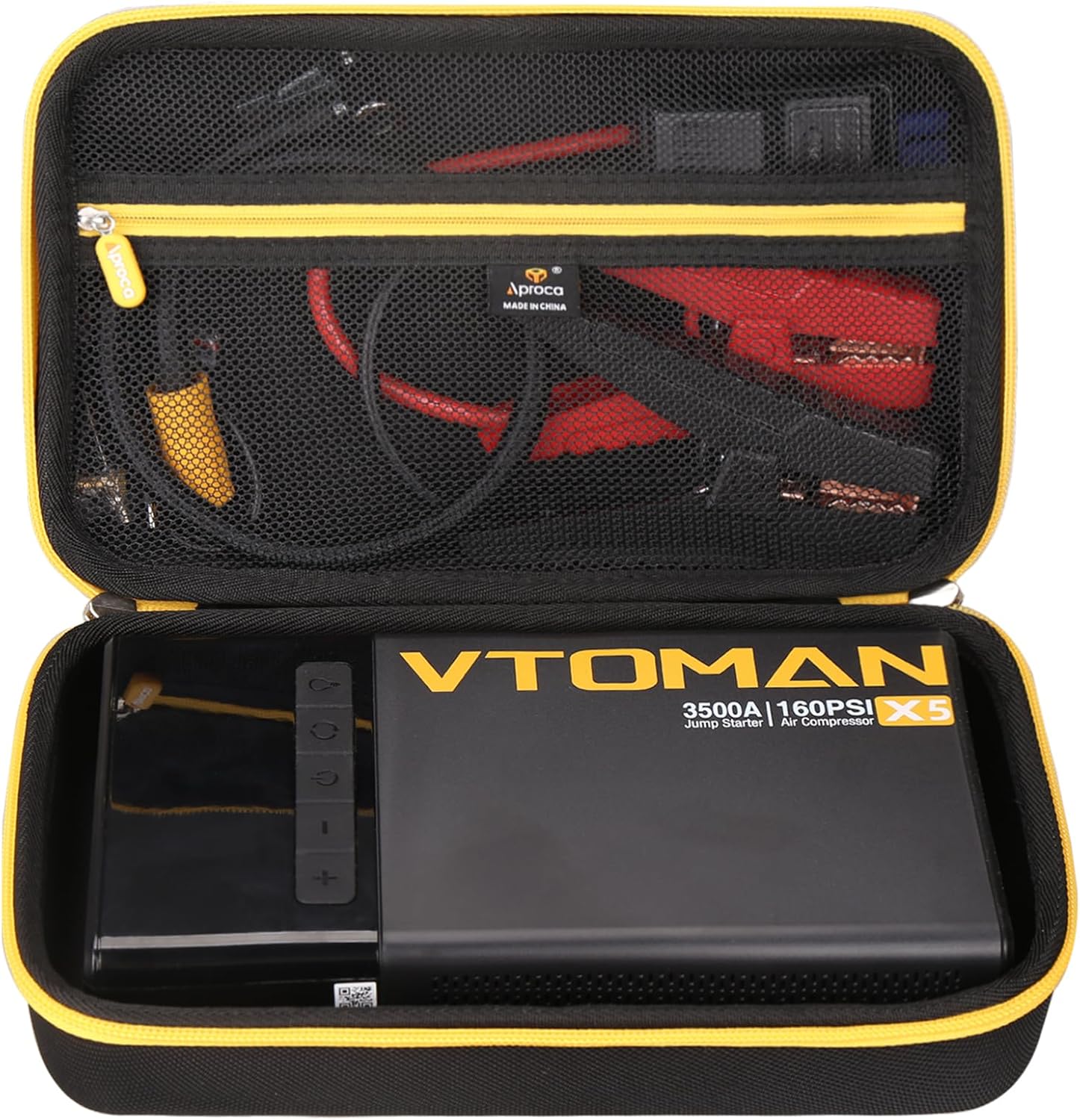 Aproca Portable Storage Hard Case, for VTOMAN X7 / VTOMAN X5 Jump Starter Air Compressor and Accessories