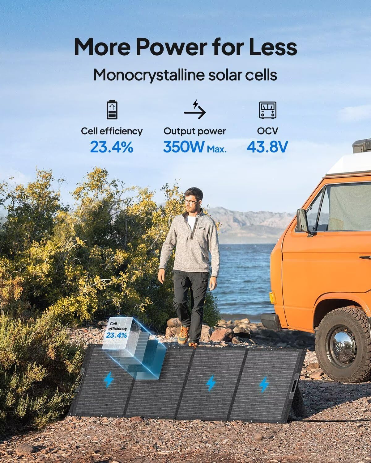 BLUETTI AC200L Portable Power Station, 2048Wh LiFePO4 Battery Backup, Expandable to 8192Wh w/ 4 2400W AC Outlets (3600W Power Lifting), 30A RV Output, Solar Generator for Camping, Home Use, Emergency