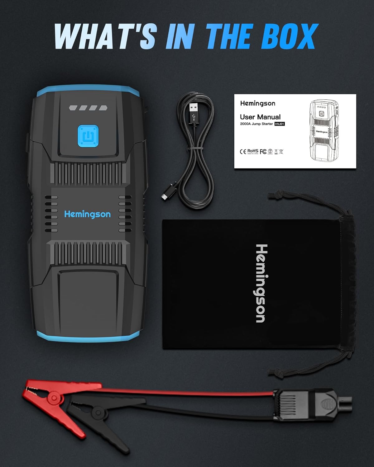 Car Jump Starter with Air Compressor, 4000A 160PSI Jump Starter Battery Pack for 12V Safe Car Jumper Box(All Gas  10.0L Diesel Engine) with 5“ LCD Display, 4 Modes Flashight 600 Lumen, QC 3.0