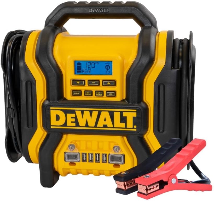 Dewalt 120V Digital Jump Starter/power Station 1600 Peak Amp