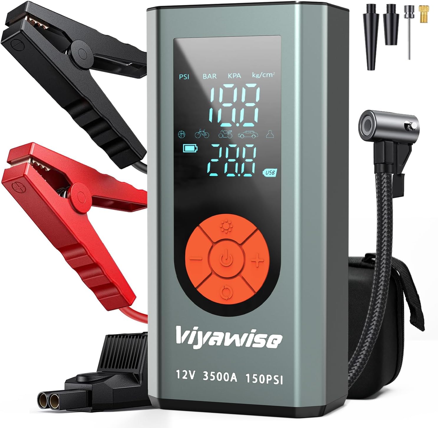 Portable Car Jump Starter with Air Compressor review