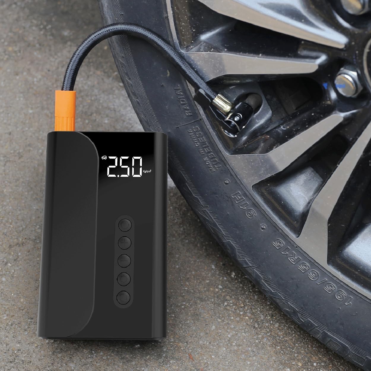 Portable Car Jump Starter with Air Compressor, RAPIKITS 150PSI 1000A Car Battery Jump Starter (6.0 Gas/3.0L Diesel), 12V Jump Box Car Battery Jumper Starter with LCD Display, Lights, Power Bank