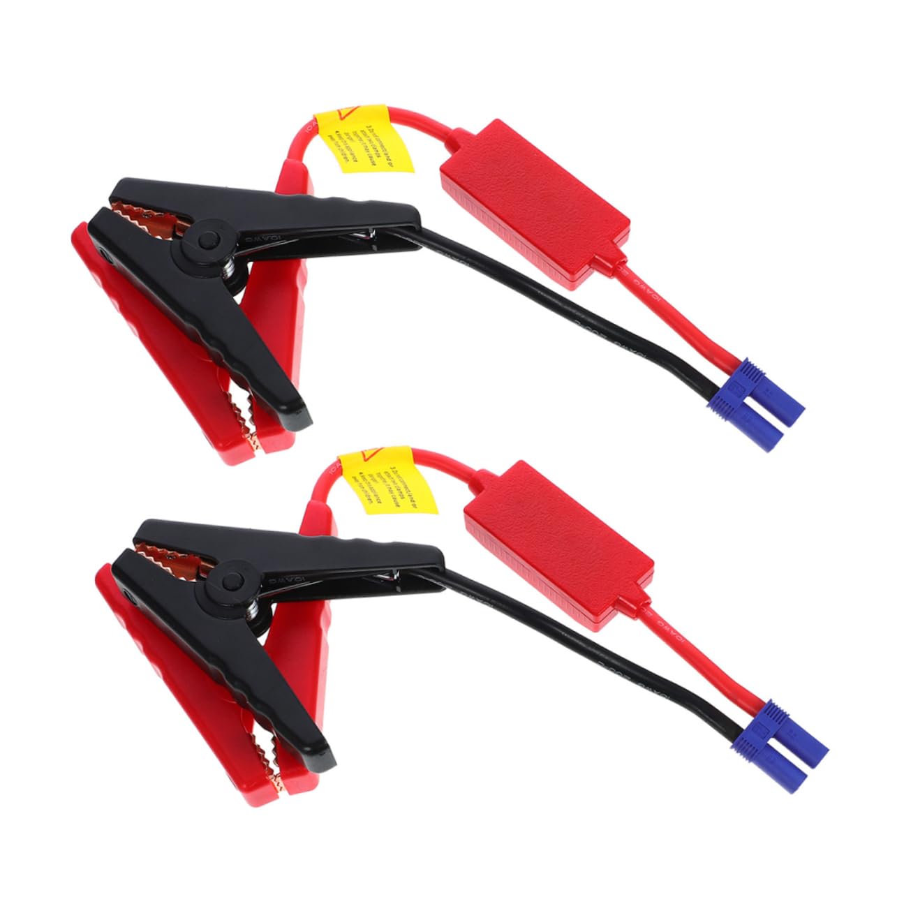 2pcs Heavy Duty Automotive Jumper Cables with Intelligent Battery Booster Clamps Car Emergency Jump Starter Cable for Safe Start Emergency Situations