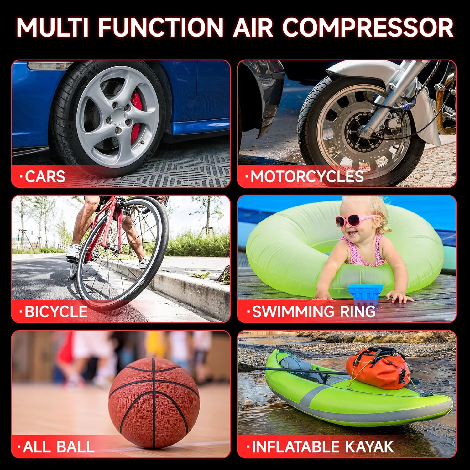 Car Battery Jump Starter with Air Compressor Portable Tire Inflator,1800 Peak Amp Portable Power Station Jump Starter（HH715+HH635）