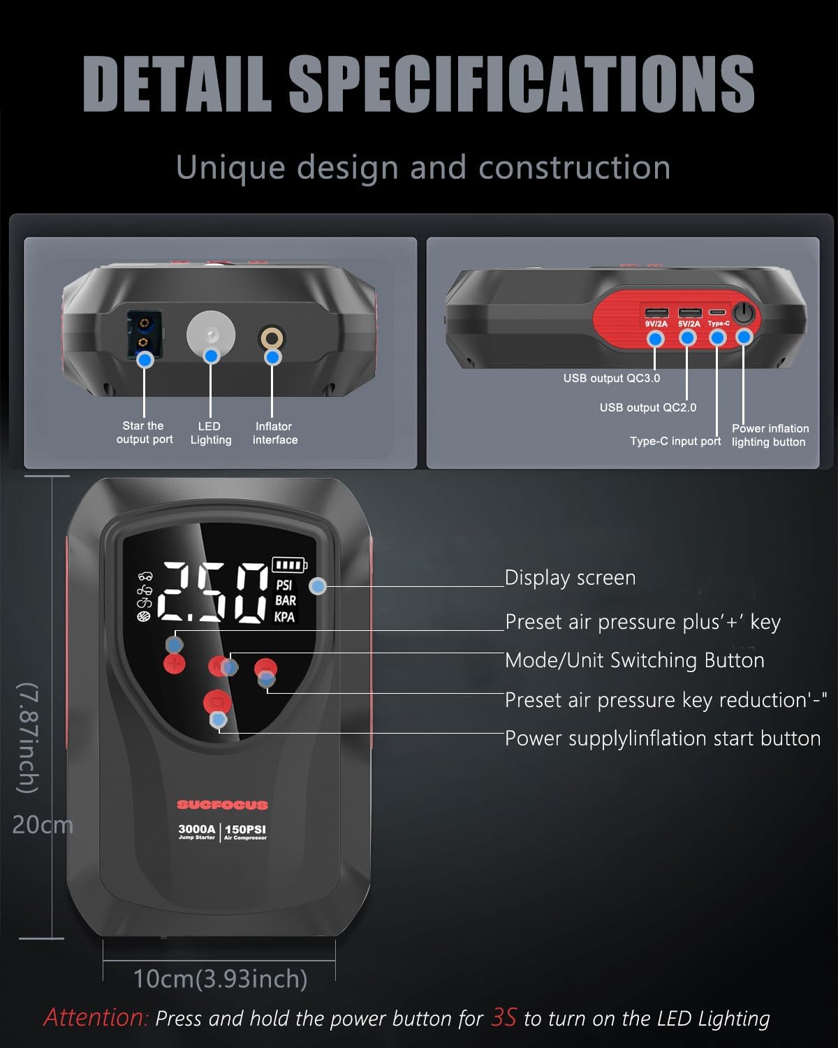 Jump Starter with Air Compressor Review