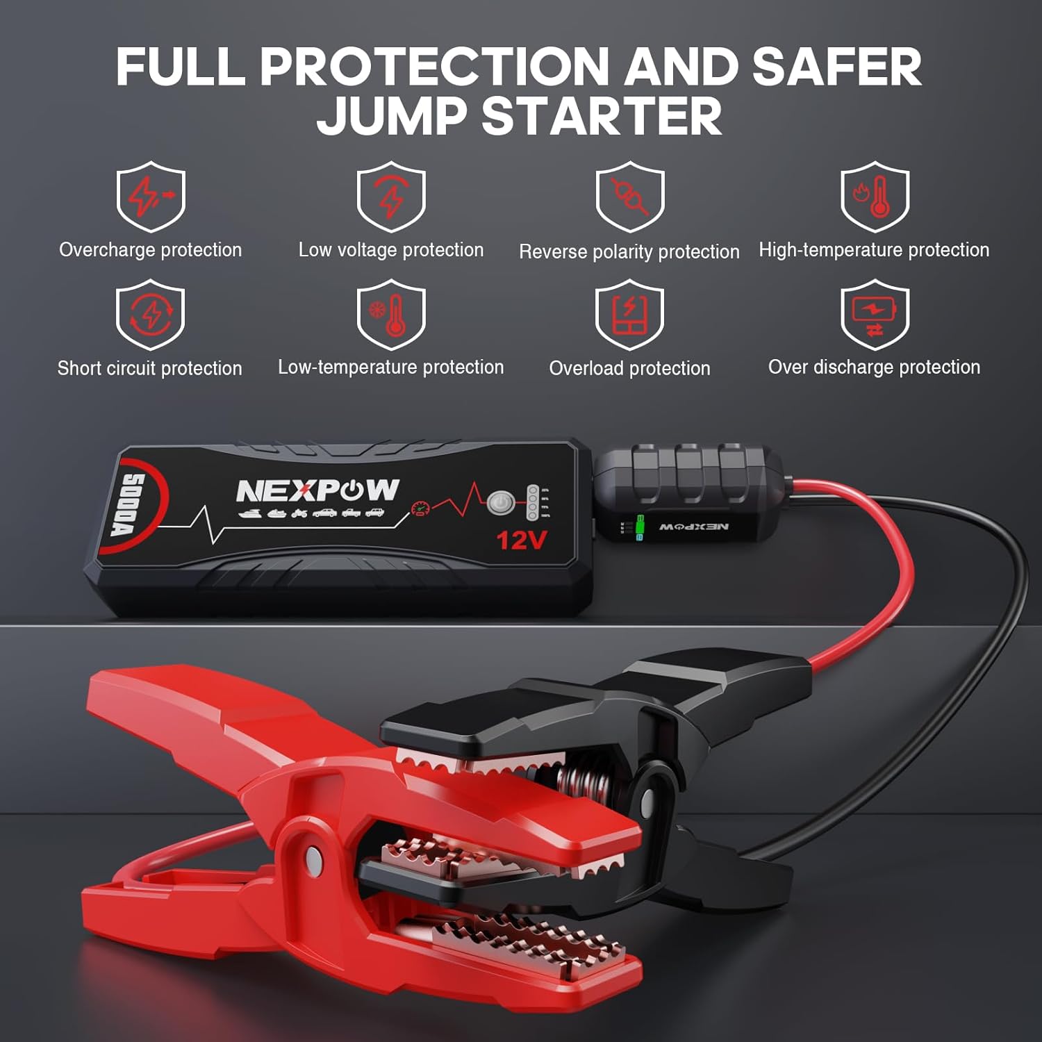 NEXPOW Q12 Car Jump Starter + X7 Car Battery Jump Starter