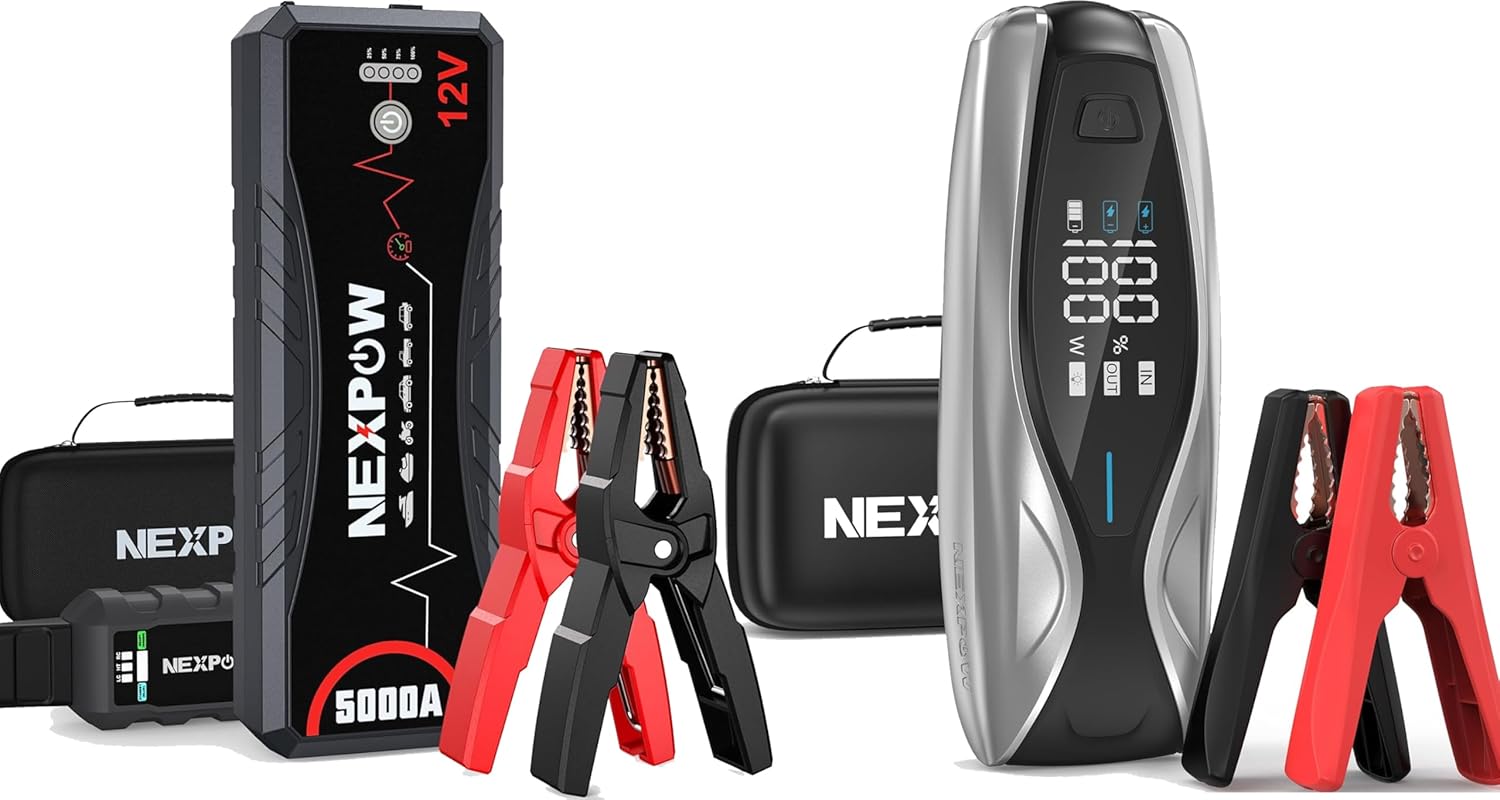 NEXPOW Q12 Car Jump Starter + X7 Car Battery Jump Starter