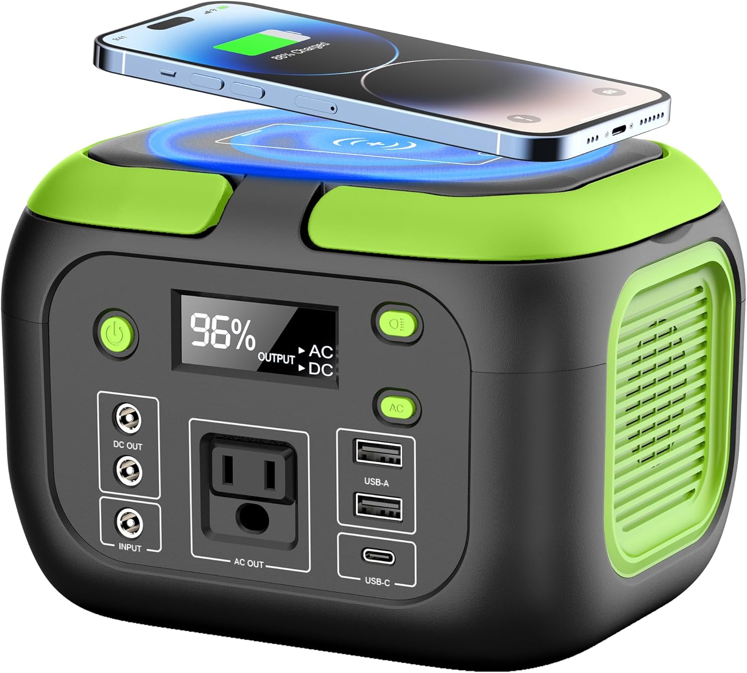 200W Portable Power Station, SinKeu 42000mAh Solar Generator With 110V AC Outlet, DC, USB C, USB QC3.0, Backup Battery Pack Power Supply for Camping Essential Road Trip Home Outdoor Emergency