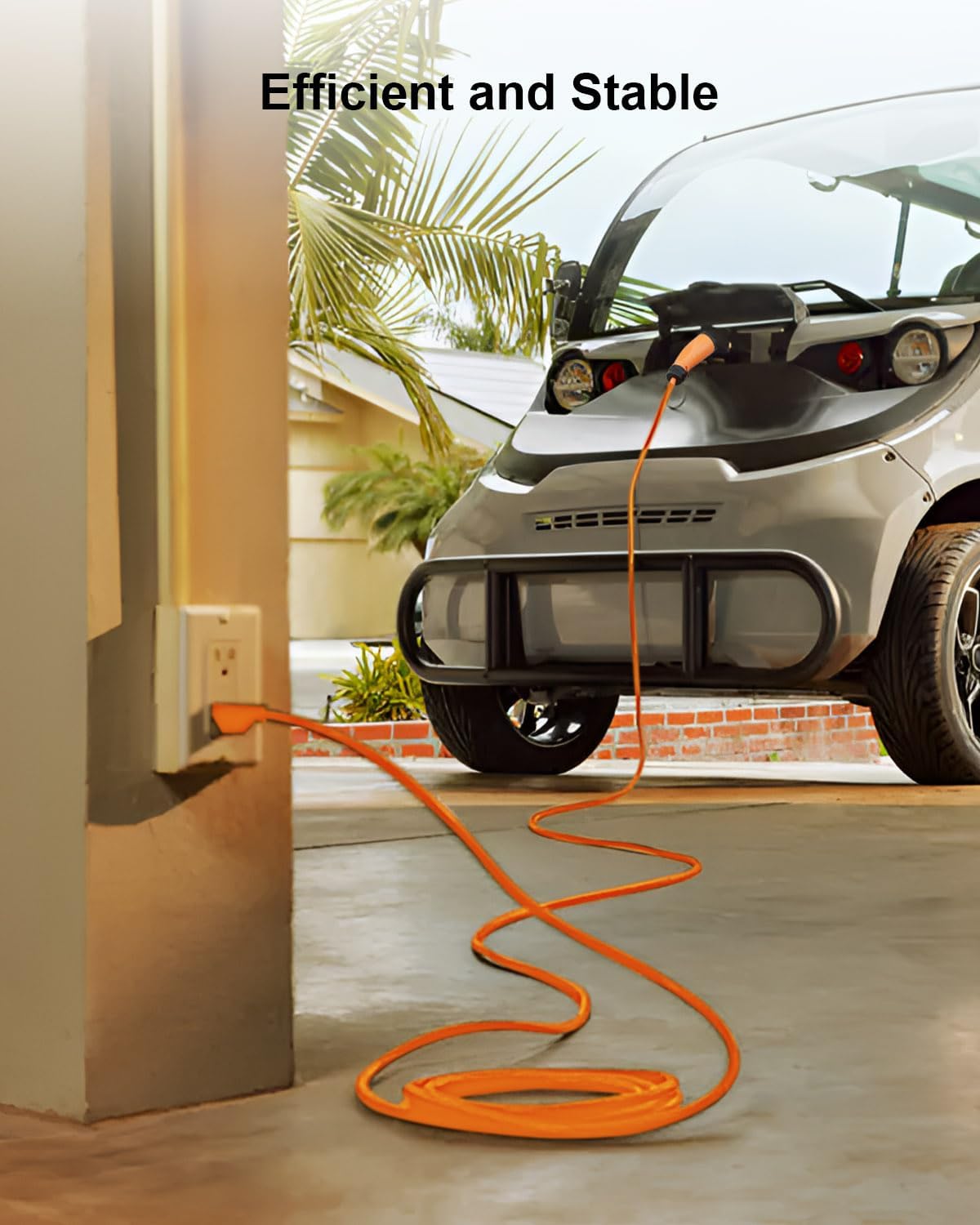 10FT EV Car Charging Cable Compatible with Golf Carts EV Power Cable Y-30 220V US Plug