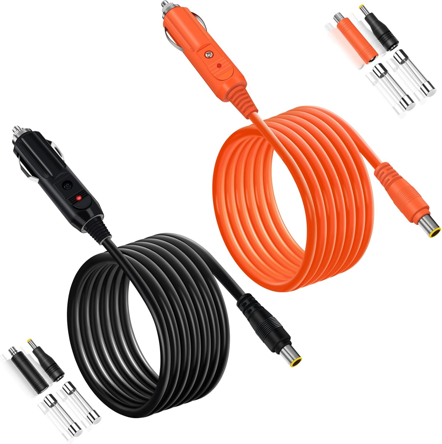 14AWG Car Charging Cable for Jackery Portable Power Station Explorer 3000 2000 1500 1000 500 880 550 300 290 240 160 Jackery Accessories Cigarette Lighter Charger DC Adapter Cord 2M