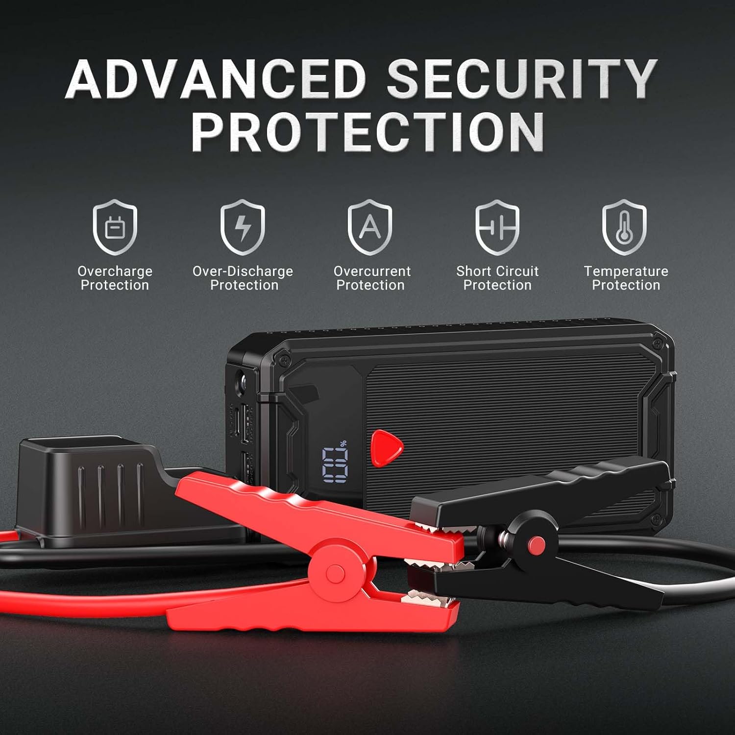 4000A Battery Jump Starter Portable, USB C Car Battery Pack Jump Starter Box for Car, 26800mAh Booster Jump Start Power Bank Jumper Starter Portable