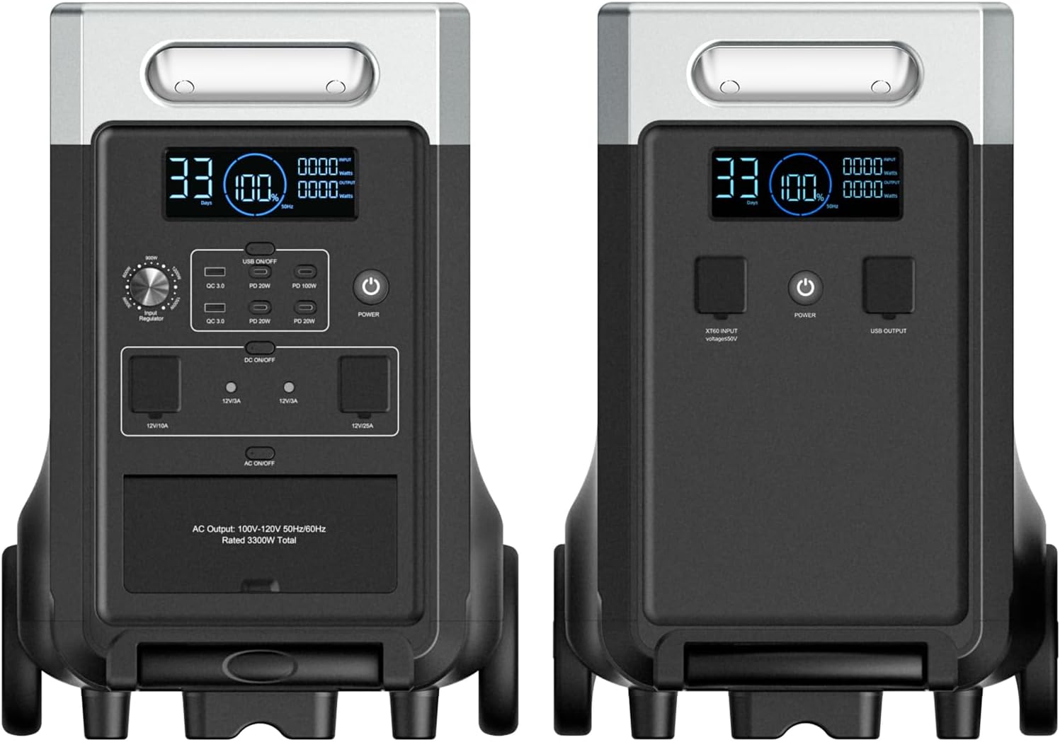 AFERIY 3840Wh Portable Power Station,120V AC Outlets x 5,2.5H Fast Charge,3600W LiFePO4 Battery Power Station,Solar Generator for Home Use,Outdoor Camping,Power Outage,Camping,RV,Emergencies