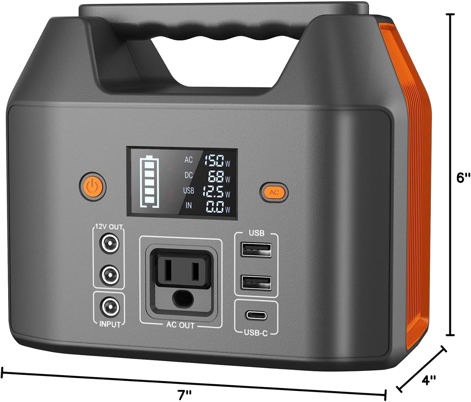 EnginStar Solar Generator, 300W Portable Power Station, 296Wh Lithium Battery Backup w/Two 110V Pure Sine Wave AC Outlet for Camping Road Trip RV, 80000mAh Sufficient Power Supply for Blackout