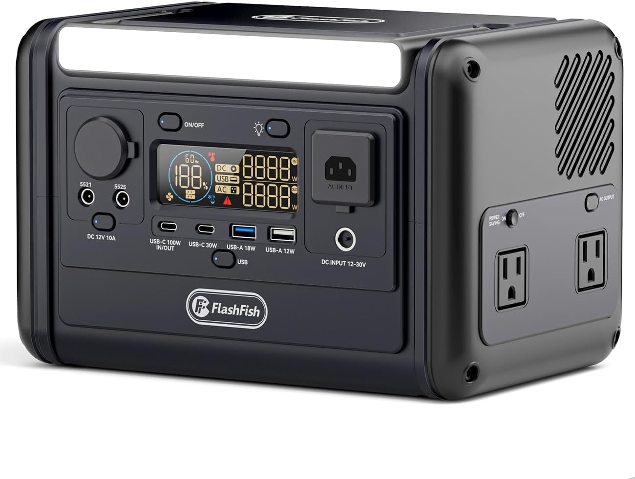 FF Flashfish T300pro Portable Power Station, 230Wh LiFePO4 Battery Pack, Solar Generator with 300W (600W Surge) AC Outlets, 100W PD, 1.2 Hr Fast Charge, Backup Power for Camping, RV, Emergencies
