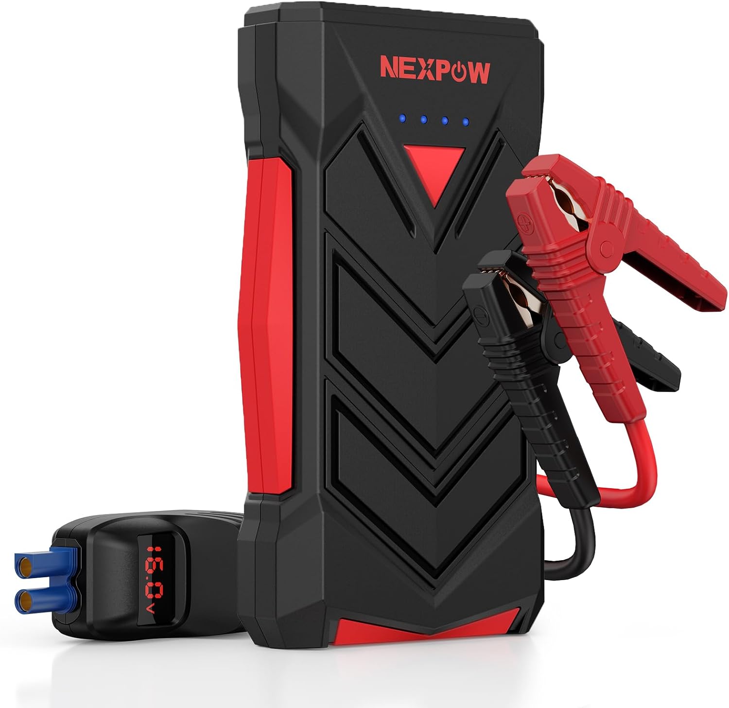 NEXPOW Battery Jumper Starter Portable,12V Car Battery Jump Starter Power Pack with USB Quick Charge (Up to 7L Gas or 5.5L Diesel Engine) Jump Box with Built-in LED Light