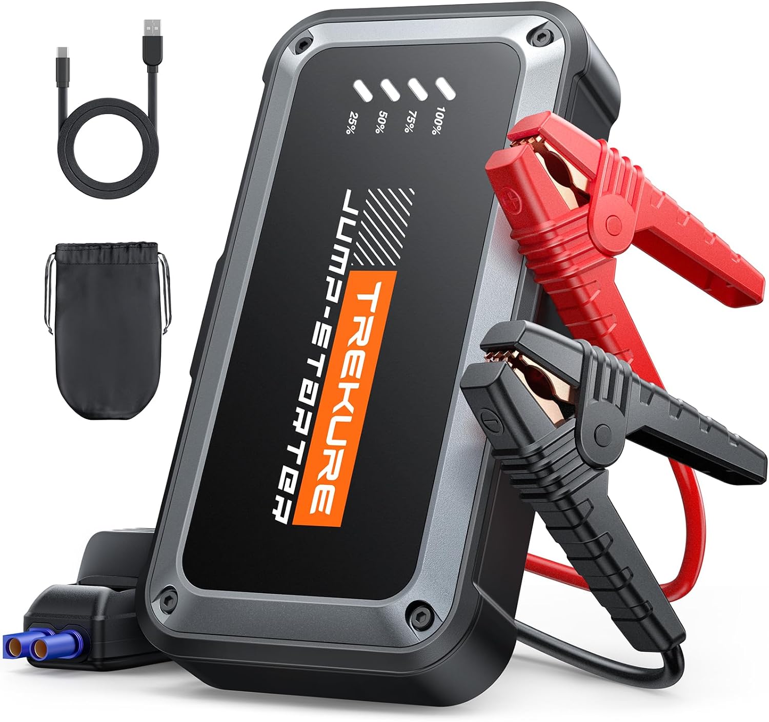 Portable Car Battery Jump Starter 3500A 16800mAh Jump Box, Car Battery Jumper Starter Portable Jumper Cables for car(8.0L Gas/6.5L Diesel), Fast Charge, Lights, Compact