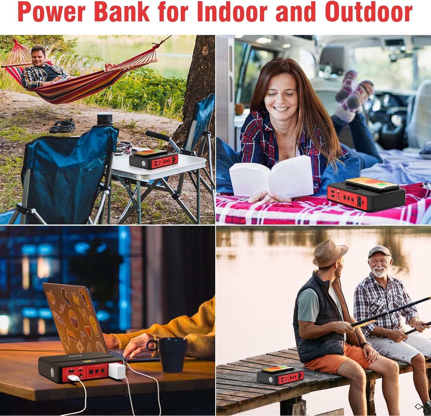 Portable Power Bank with AC Outlet, 83Wh/22500mAh 110V/85W Portable Laptop Charger Battery Bank, External Battery Pack Power Supply for Home Emergency Outage, Outdoor Camping RV Trip Adventure Portable Power Bank with AC Outlet, 83Wh/22500mAh 110V/85W Portable Laptop Charger Battery Bank, External Battery Pack Power Supply for Home Emergency Outage, Outdoor Camping RV Trip Adventure
