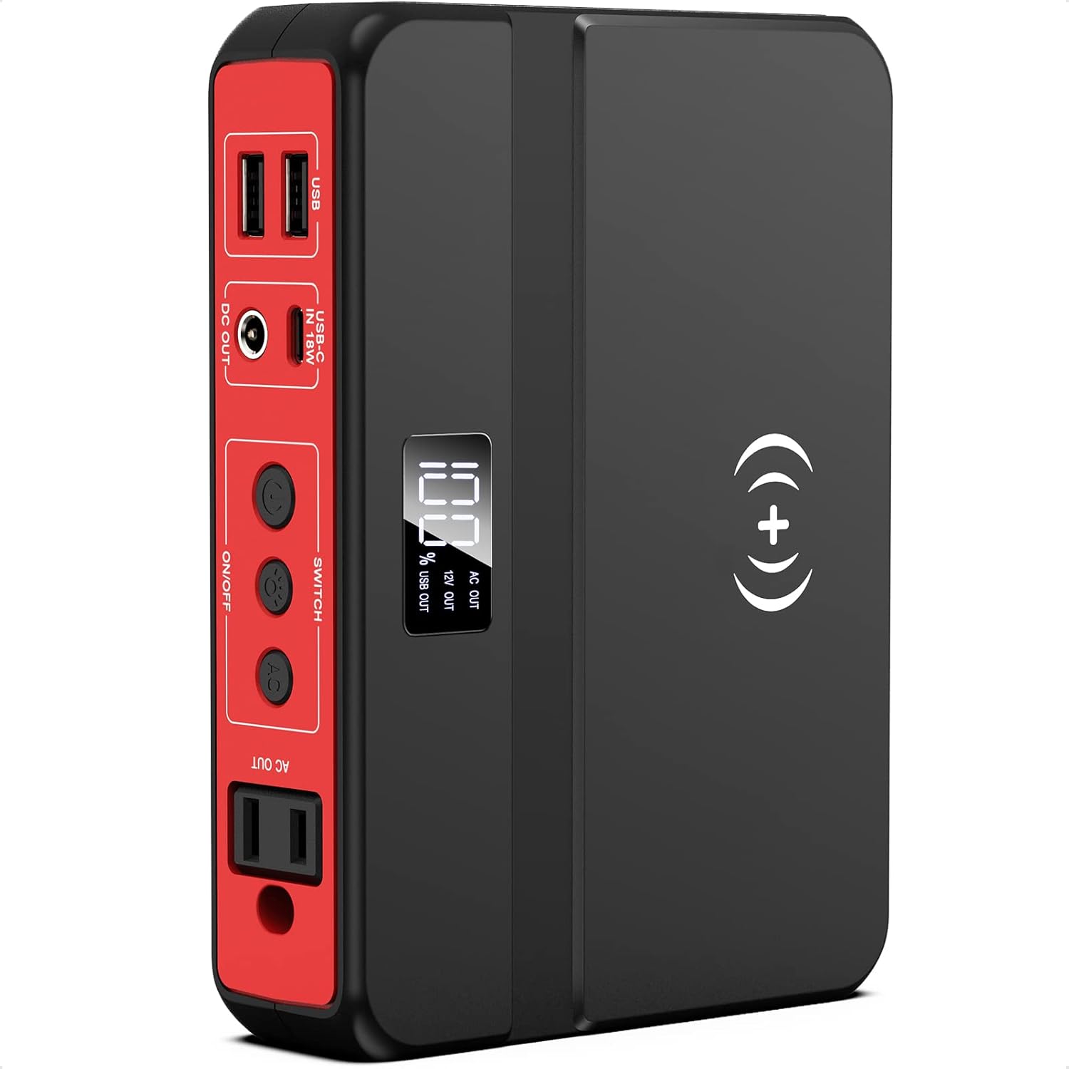 Portable Power Bank with AC Outlet, 83Wh/22500mAh 110V/85W Portable Laptop Charger Battery Bank, External Battery Pack Power Supply for Home Emergency Outage, Outdoor Camping RV Trip Adventure Portable Power Bank with AC Outlet, 83Wh/22500mAh 110V/85W Portable Laptop Charger Battery Bank, External Battery Pack Power Supply for Home Emergency Outage, Outdoor Camping RV Trip Adventure