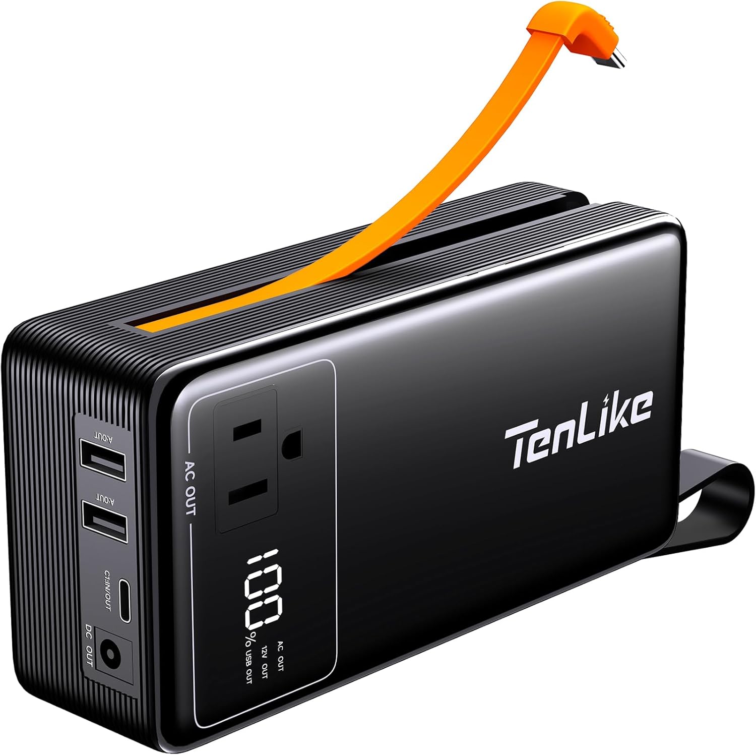 Portable Power Station 99.9Wh Power Bank for Camping Essentials Small Electric Generator Large Lithium Battery with 110V 80W Rated 120W Peak AC Plug in Output 60W Type-C Home Backup Outdoor Emergency