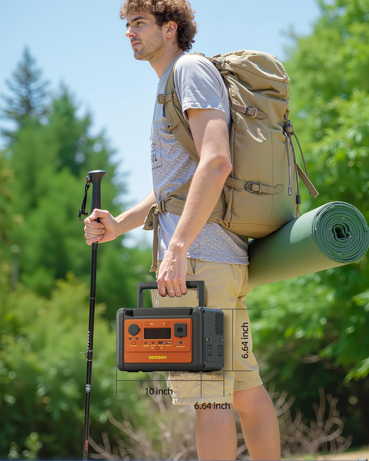 Portable Power Station P300 Pro 92800mAh, 297Wh LiFePO4 Battery, 1.2H Fast Charging, Solar Generator for Camping, Emergency, and Outdoor Use