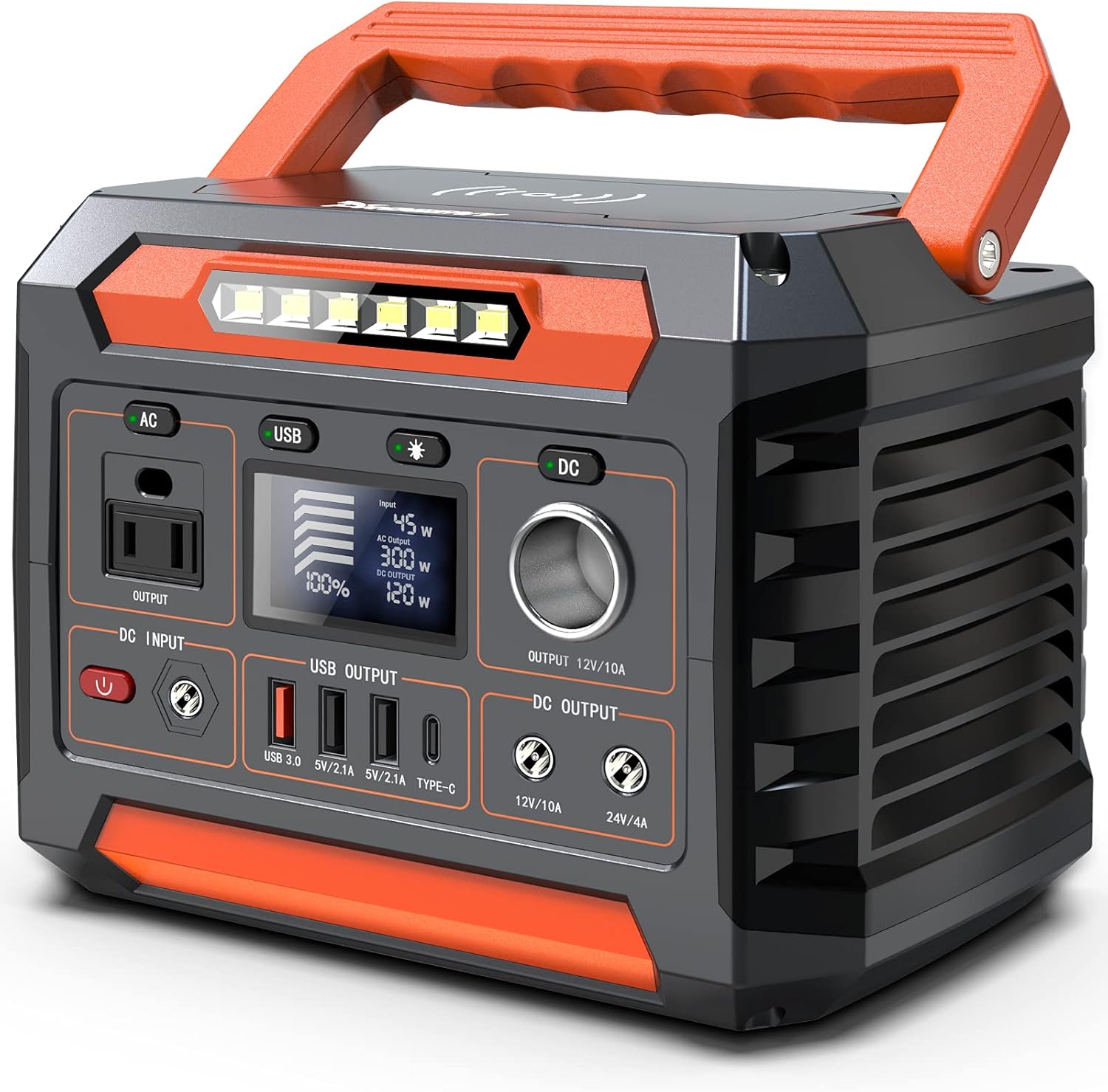 PROGENY 300W Portable Power Station, 299Wh/80818mAh Solar Generator, Regulated DC Output Backup Battery with Pass-Through Charging AC Outlet, Pure Sine Wave, LED Light Power Station for CPAP Camping PROGENY 300W Portable Power Station, 299Wh/80818mAh Solar Generator, Regulated DC Output Backup Battery with Pass-Through Charging AC Outlet, Pure Sine Wave, LED Light Power Station for CPAP Camping
