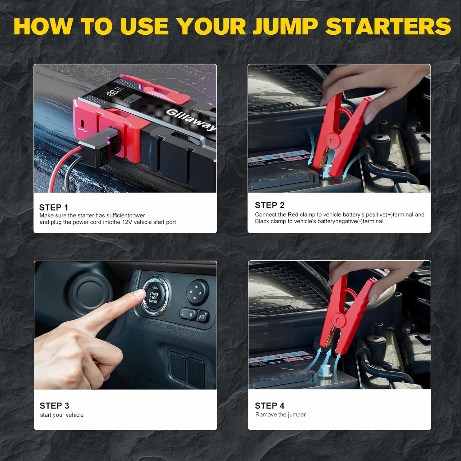 001B 3000A Car Jump Starter Battery Pack review