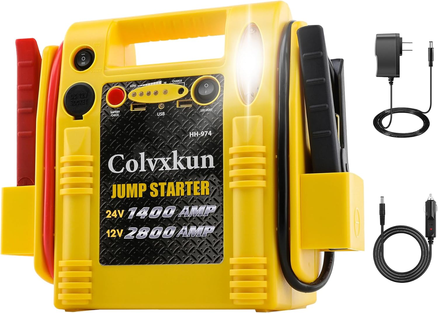 Car Battery Jump Starter with Air Compressor 1000Amp Portable Jump Starter(Satisfy 5L Gas/Diesel),12V Car Battery Charger with 260PSI Tire Inflator, Jumper Cable with USB/DC Port