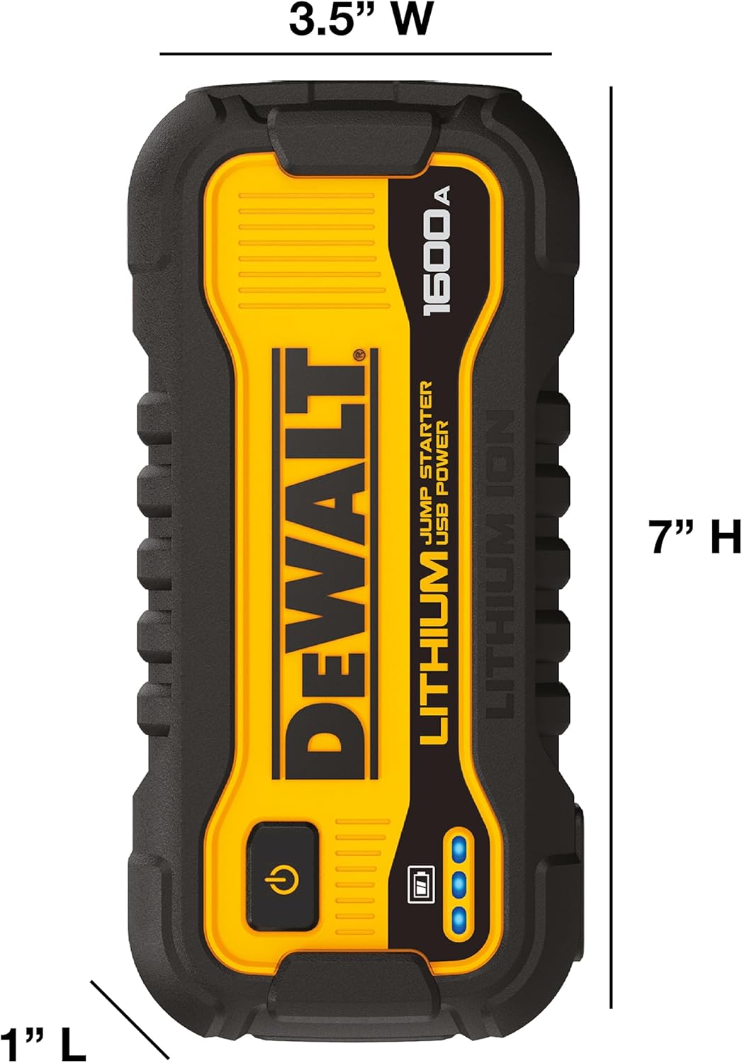 DeWalt DXAELJ16 1600 Peak Amp Jump Starter Battery Booster with USB Power Station